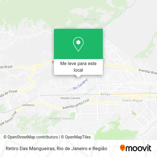 Retiro Das Mangueiras mapa