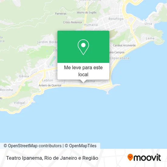 Teatro Ipanema mapa
