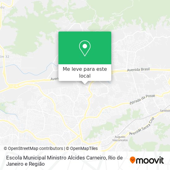 Escola Municipal Ministro Alcides Carneiro mapa
