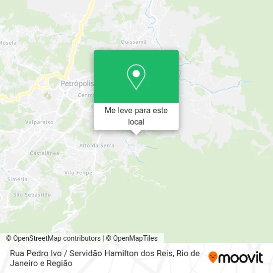 Rua Pedro Ivo / Servidão Hamilton dos Reis mapa