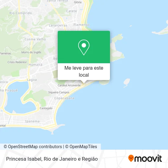 Princesa Isabel mapa