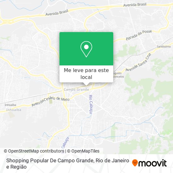 Shopping Popular De Campo Grande mapa