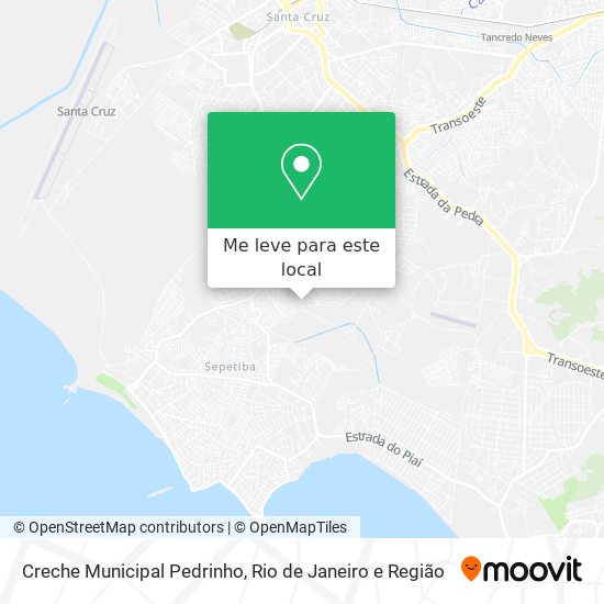 Creche Municipal Pedrinho mapa