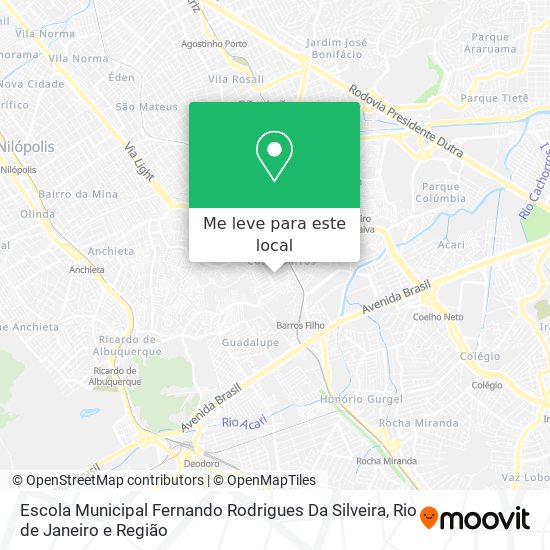 Escola Municipal Fernando Rodrigues Da Silveira mapa