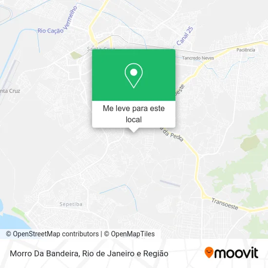 Morro Da Bandeira mapa