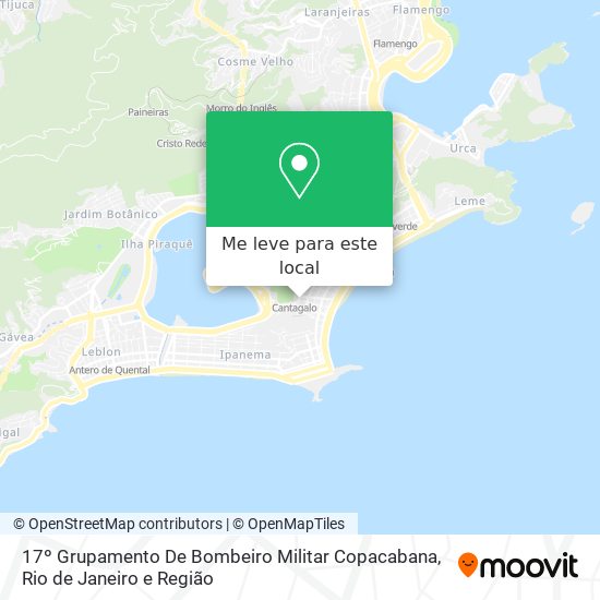 17º Grupamento De Bombeiro Militar Copacabana mapa