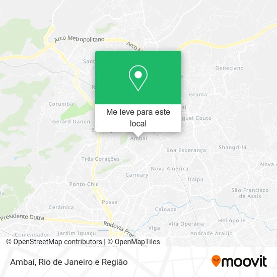 Ambaí mapa
