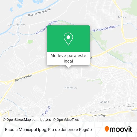 Escola Municipal Ipeg mapa