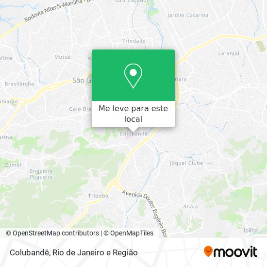 Colubandê mapa