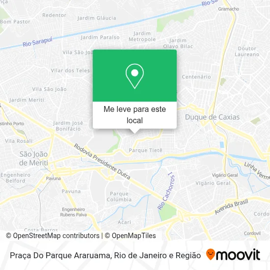 Praça Do Parque Araruama mapa