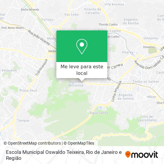 Escola Municipal Oswaldo Teixeira mapa