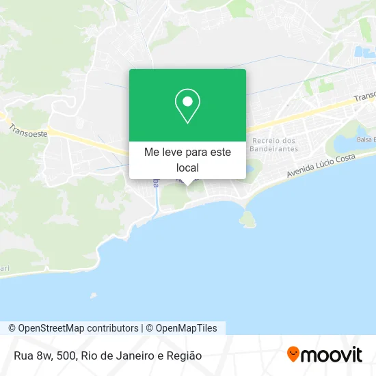 Rua 8w, 500 mapa