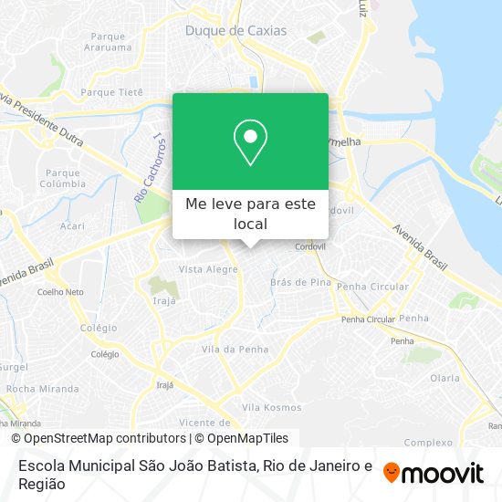 Escola Municipal São João Batista mapa