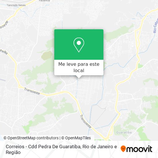 Correios - Cdd Pedra De Guaratiba mapa