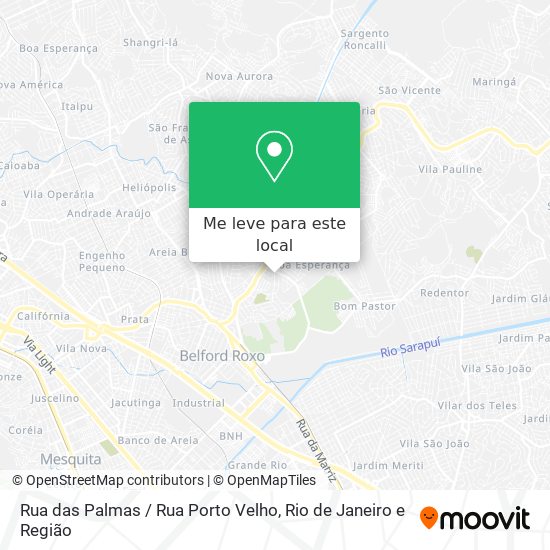 Rua das Palmas / Rua Porto Velho mapa