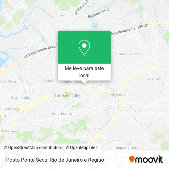 Posto Ponte Seca mapa