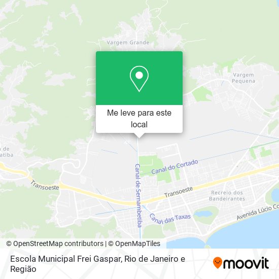 Escola Municipal Frei Gaspar mapa