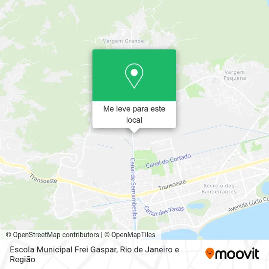 Escola Municipal Frei Gaspar mapa