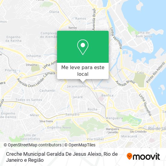 Creche Municipal Geralda De Jesus Aleixo mapa