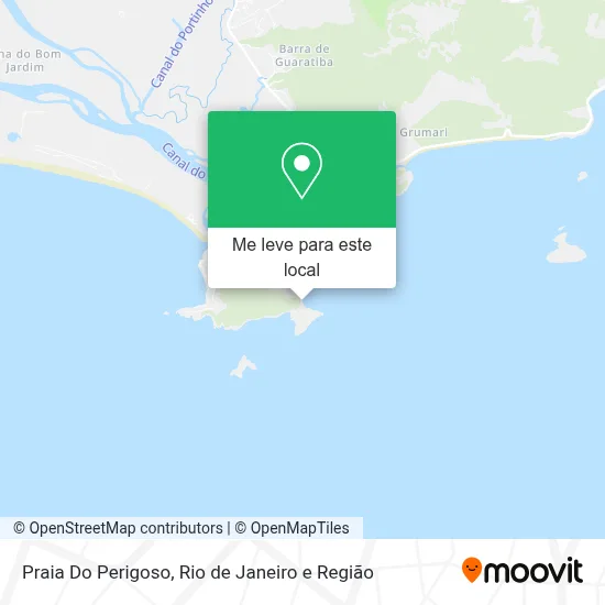 Praia Do Perigoso mapa