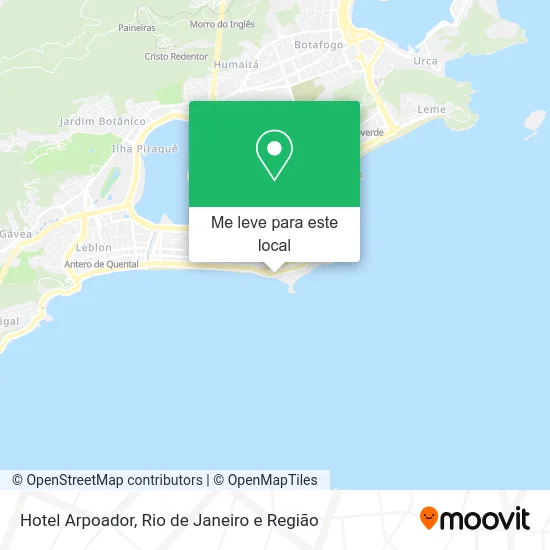 Hotel Arpoador mapa