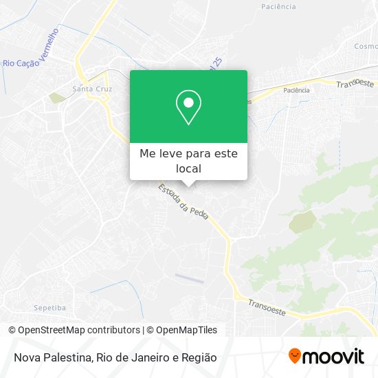 Nova Palestina mapa