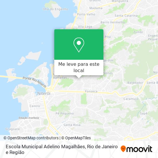 Escola Municipal Adelino Magalhães mapa
