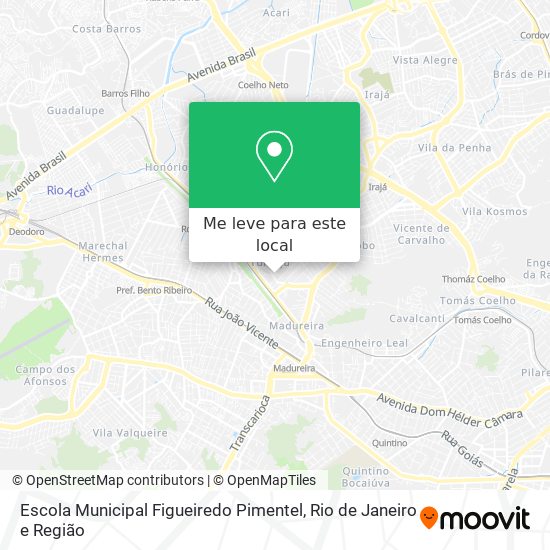 Escola Municipal Figueiredo Pimentel mapa