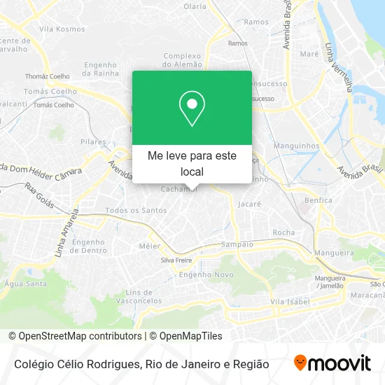 Colégio Célio Rodrigues mapa