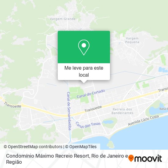 Condomínio Máximo Recreio Resort mapa