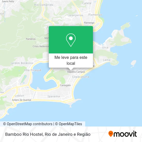 Bamboo Rio Hostel mapa