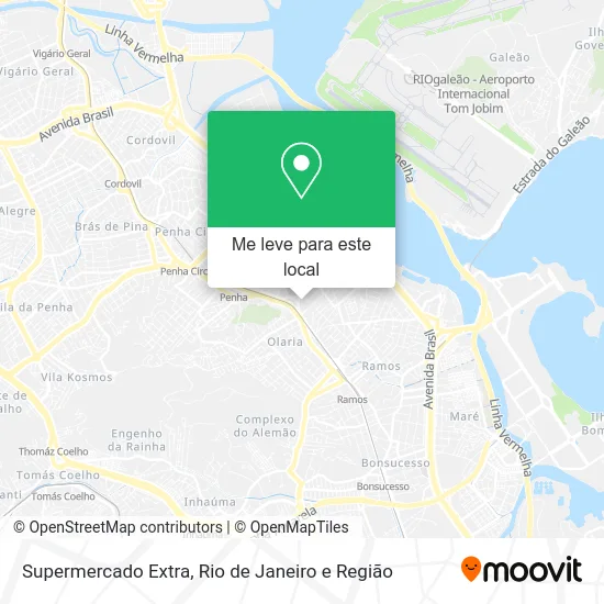 Supermercado Extra mapa