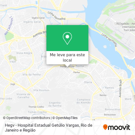 Hegv - Hospital Estadual Getúlio Vargas mapa