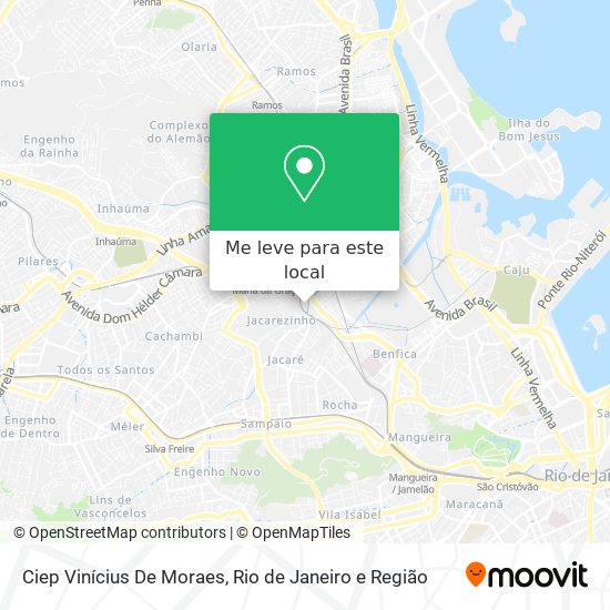 Ciep Vinícius De Moraes mapa