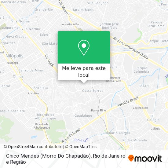 Chico Mendes (Morro Do Chapadão) mapa