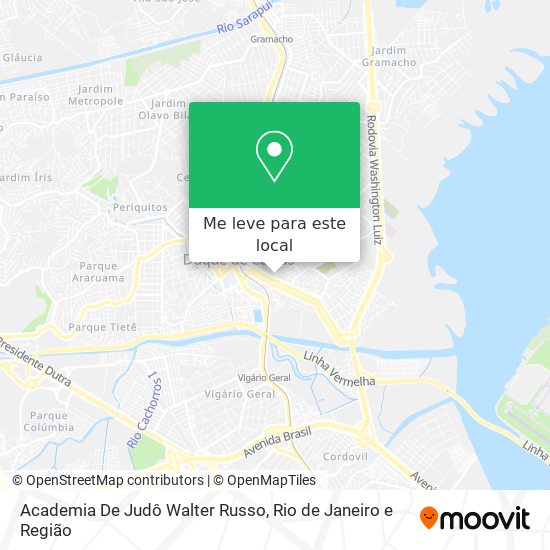 Academia De Judô Walter Russo mapa