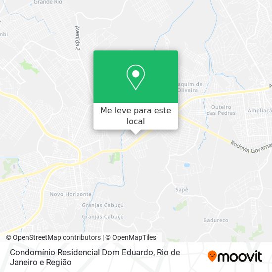 Condomínio Residencial Dom Eduardo mapa