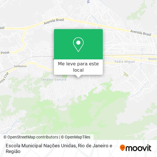 Escola Municipal Nações Unidas mapa