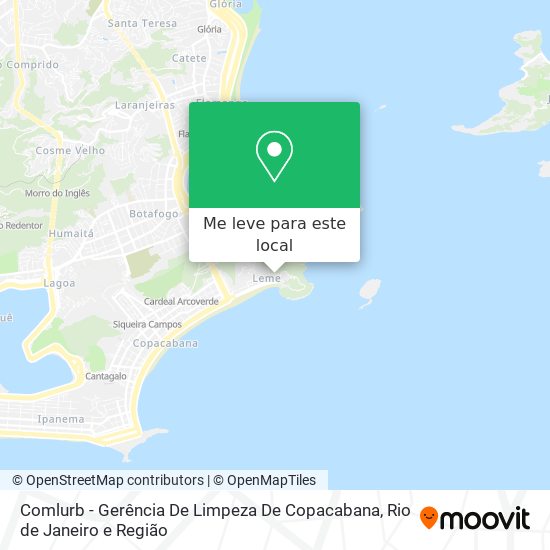 Comlurb - Gerência De Limpeza De Copacabana mapa