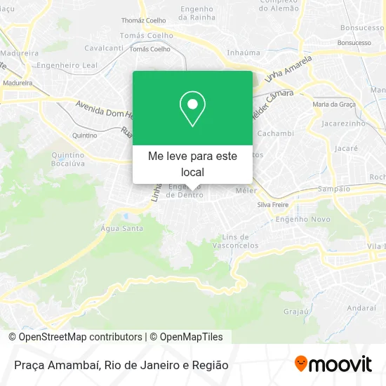 Praça Amambaí mapa