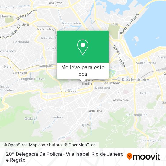 20ª Delegacia De Polícia - Vila Isabel mapa