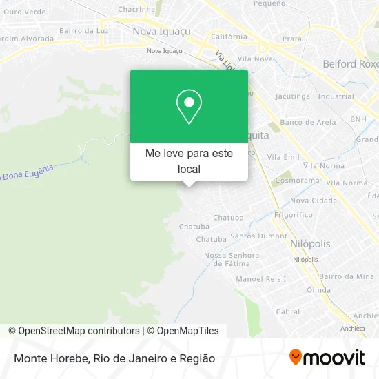 Monte Horebe mapa