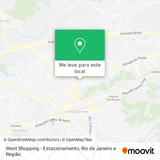 West Shopping - Estacionamento mapa