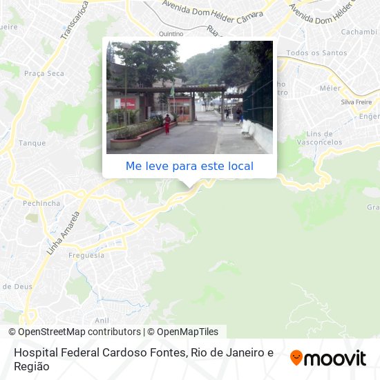 Hospital Federal Cardoso Fontes mapa