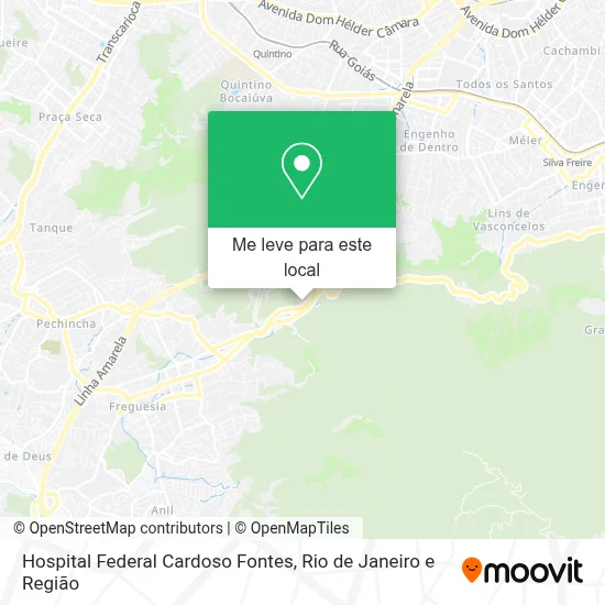Hospital Federal Cardoso Fontes mapa