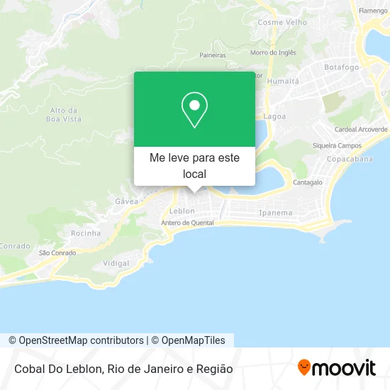 Cobal Do Leblon mapa