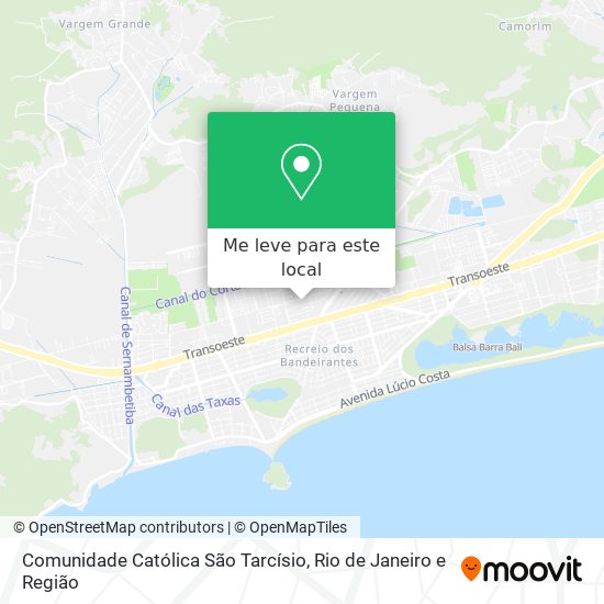 Comunidade Católica São Tarcísio mapa