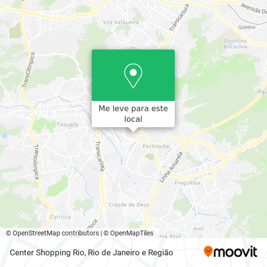 Center Shopping Rio mapa