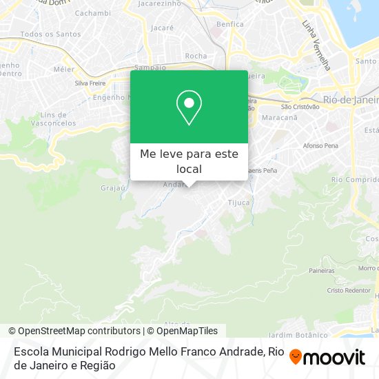Escola Municipal Rodrigo Mello Franco Andrade mapa