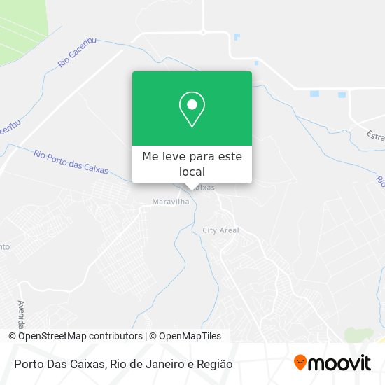 Porto Das Caixas mapa